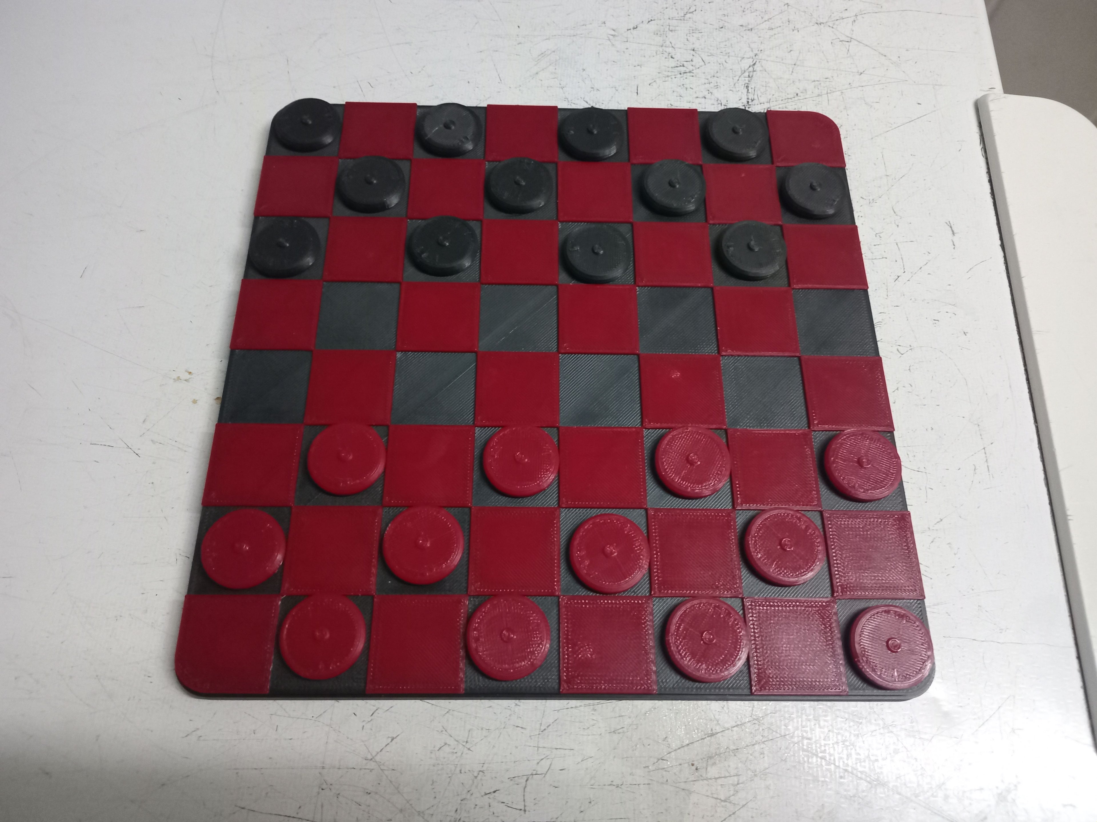 3D Printed Checkers Board Game – Locally Made | Durable & Modern Design