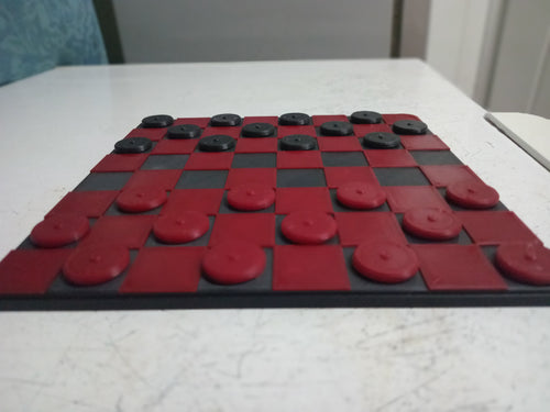 3D Printed Checkers Board Game – Locally Made | Durable & Modern Design