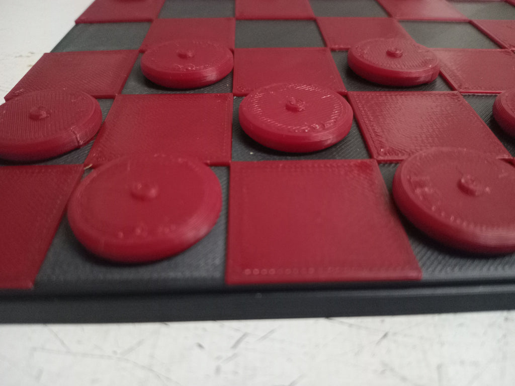 3D Printed Checkers Board Game – Locally Made | Durable & Modern Design