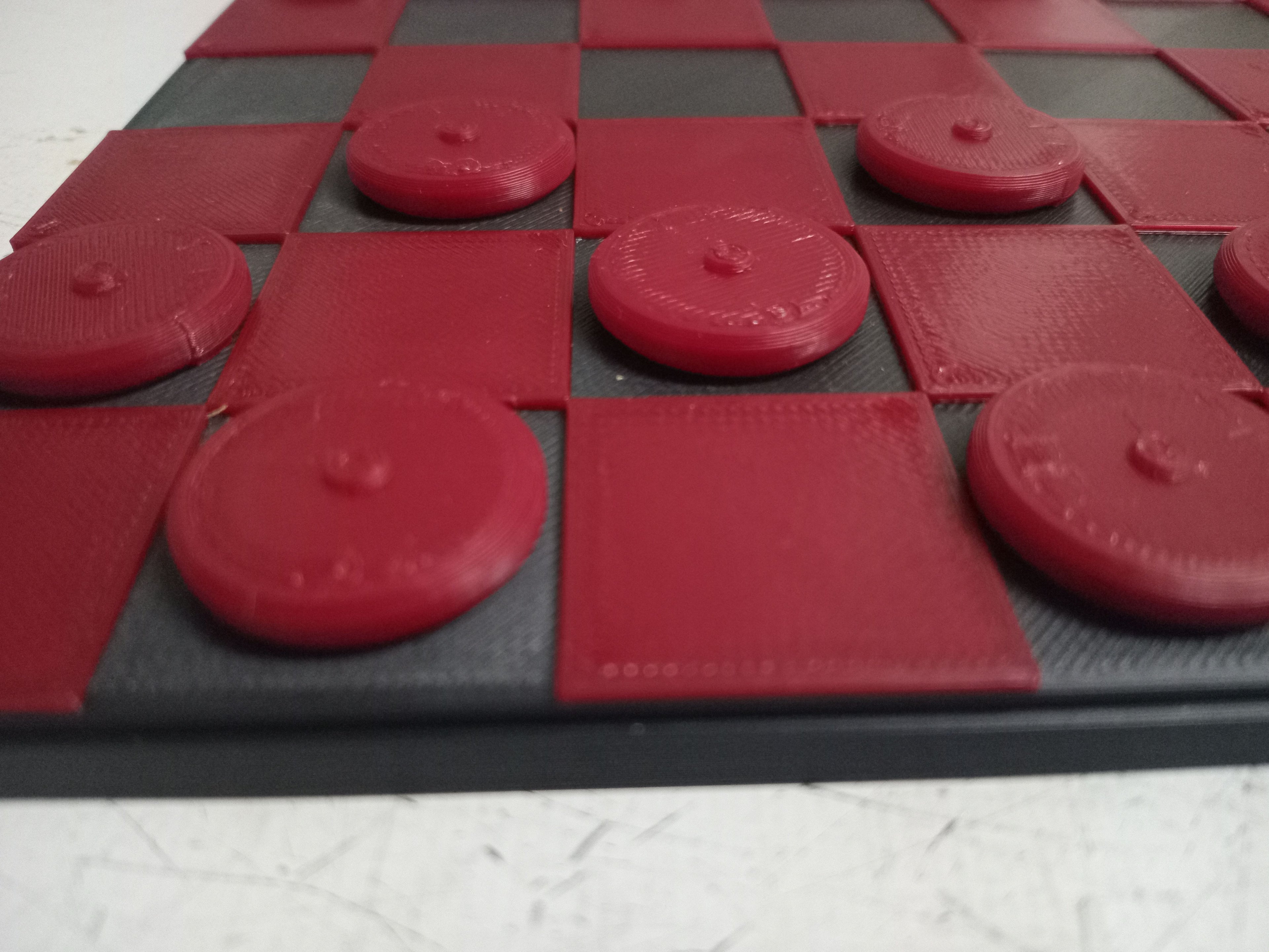 3D Printed Checkers Board Game – Locally Made | Durable & Modern Design