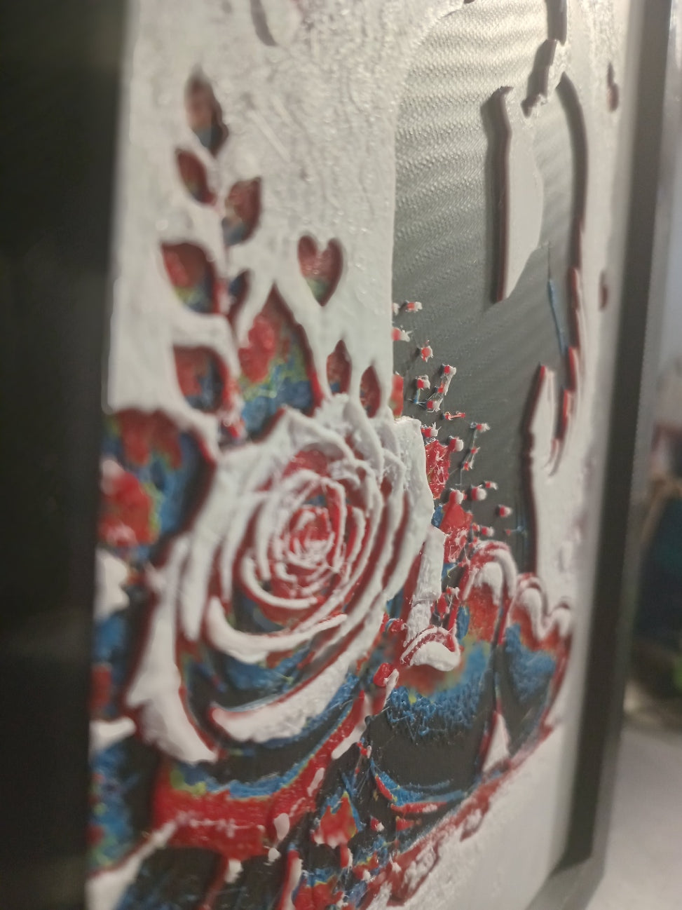 3D textured Desktop Art-Personalised Romantic Keepsake