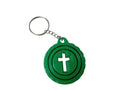 Gyroscopic Cross Keychain – Spinning Fidget Keyring